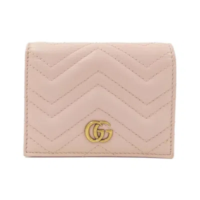 Pre-owned Gucci Light Pink Leather Wallet (bi-fold) ()