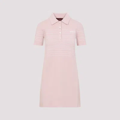 Gucci Compact Mini Polo Dress In Multicolor