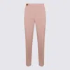 Gucci Mid-rise Wool Tailored Trousers In Pink