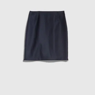 Gucci Light Wool Mini Skirt In Blue
