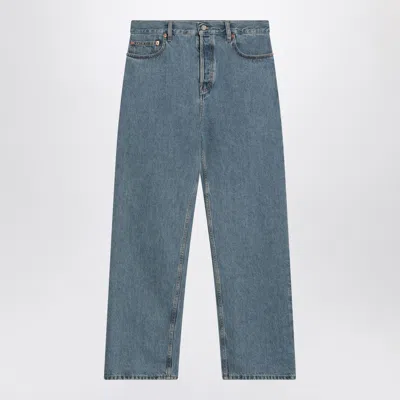 Gucci Light-wash Wide-leg Jeans In Blue