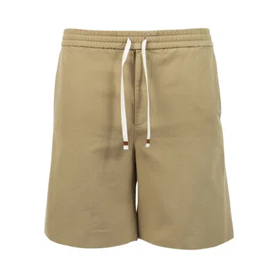 Pre-owned Gucci Lightweight Cotton Canvas Shorts 'saturn' | Blue | Men's Size 46
