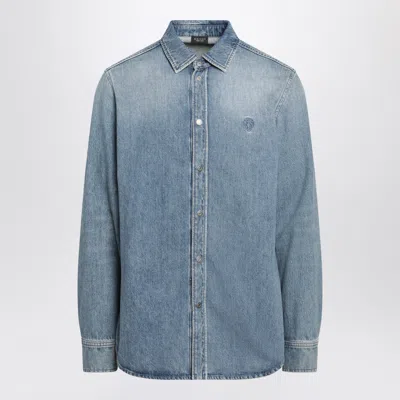 Gucci Lightweight Faded-effect Denim Shirt In Blue