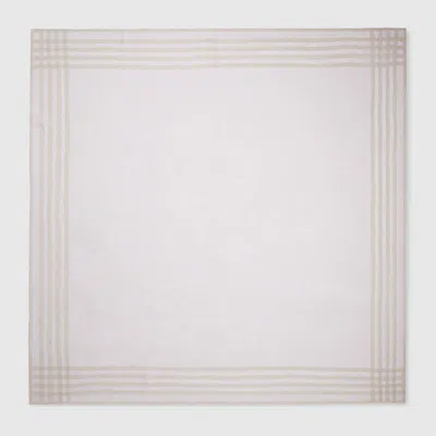 Gucci Lightweight Silk Jacquard Shawl In Gray
