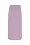 Gucci Women Lilac Crepe Skirt In Purple