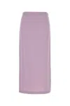 Gucci Women Lilac Crepe Skirt