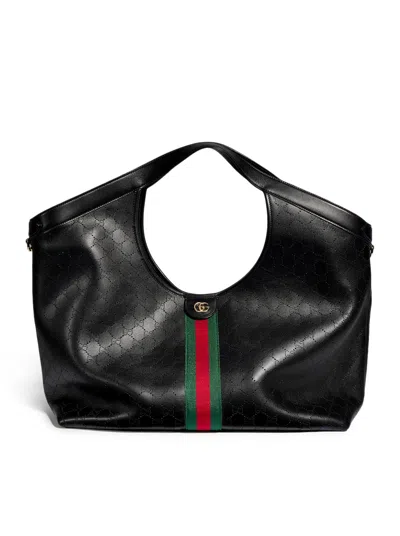 Gucci Lily Shopping Bag Large Size In Black