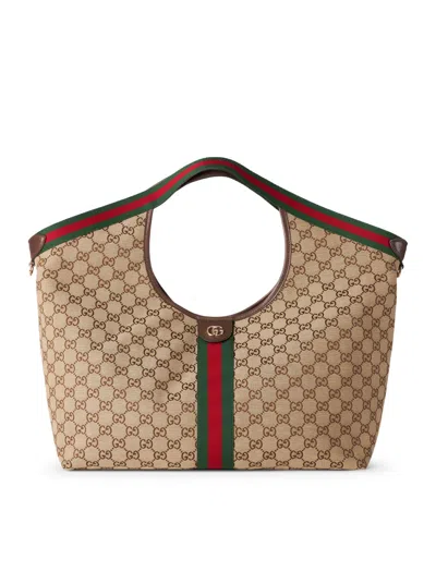 Gucci Lily Shopping Bag Large Size In Nude