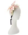 Gucci Dnu  Lily Silk Headband In Green