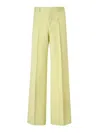 Gucci Lime Yellow Polyester Pants In Yellow