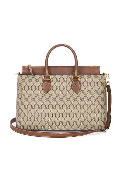 Pre-owned Gucci Linea A Tote Bag In Sand