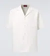 Gucci Linen Blend Gg Canvas Shirt In White