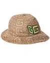 Gucci Linen-blend Bucket Hat In Brown