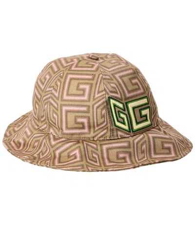 Gucci Linen-blend Bucket Hat In Brown