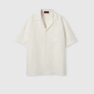 GUCCI GUCCI LINEN BLEND GG CANVAS SHIRT