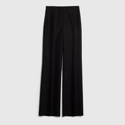 Gucci Linen Blend Pants In Black