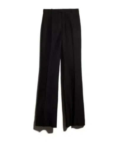 Gucci Linen Blend Pants In Black