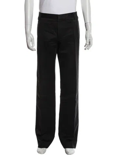 Pre-owned Gucci Linen Chinos In Black