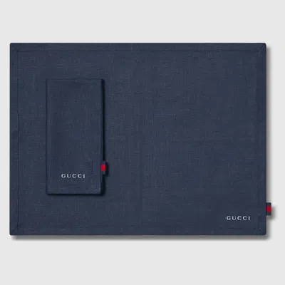 Gucci Linen Placemat And Napkin