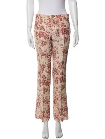Pre-owned Gucci Linen Straight Leg Pants W/ Tags
