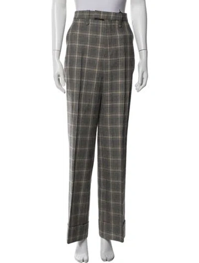 Pre-owned Gucci Linen Wide Leg Pants W/ Tags In Neutral