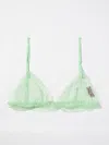 Gucci Lace Detailed Triangle Bralette In Grün