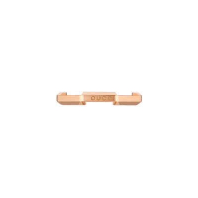 Gucci Link To Love Mirrored Ring In Rose Gold