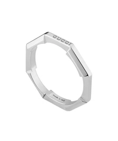 GUCCI GUCCI LINK TO LOVE 18K MIRRORED RING
