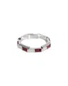 Gucci Link To Love 18k Rubelite Ring (authentic Pre-loved) In Metallic