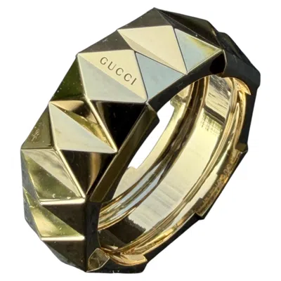 Pre-owned Gucci Link To Love 18k Yellow Gold Band Ring Sz 17 Us 8 12.6g 3250 Retail