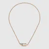 Gucci Link To Love Chain Necklace In Rose Gold