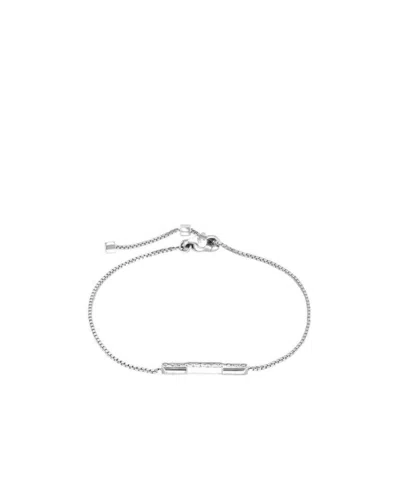 Gucci Link To Love Diamond 18k Bracelet In Silver