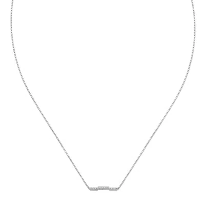 Gucci Link To Love Diamond 18k Necklace In Metallic