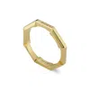 Gucci Link To Love Mirrored Ring - Size 6 In Yellow