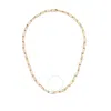 Gucci Link To Love Necklace In 18 Kt Pink Gold In Rose Gold-tone