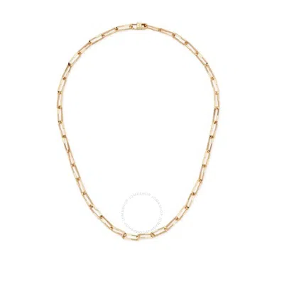 Gucci Link To Love Necklace In 18 Kt Pink Gold In Rose Gold-tone