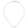 Gucci Link To Love Necklace With '' Bar In Rose Gold In Rose Gold-tone