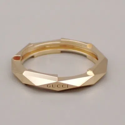 Pre-owned Gucci Link To Love Studded Ring 18k Yellow Gold Gold Yellow_gold Jewelry ()