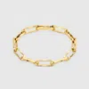 Gucci Link To Love Wide Chain Bracelet In Gold