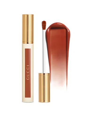 Gucci Liquid Tint Lipstick, 0.21 Oz. In Brown