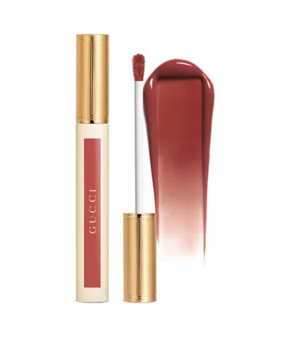 Gucci Liquid Tint Lipstick, 0.21 Oz. In Brown