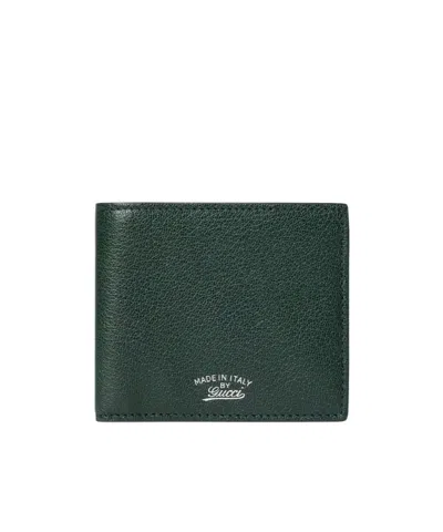Gucci Lira Bi-fold Wallet In Green