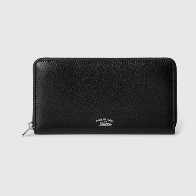 Gucci Lira Zip Around Wallet In Black