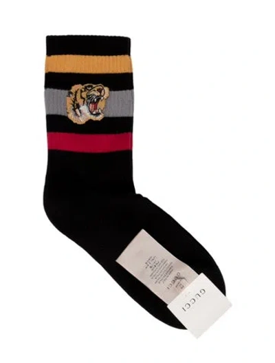 Pre-owned Gucci Little Williams Socks W/tags In Black