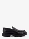 Gucci Leather Loafers With Round Toe And Rubber Sole In Black