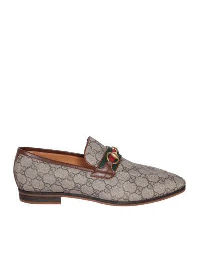 Gucci Loafer With Clamp In Beige