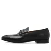 Gucci Interlocking G Leather Loafers In Black