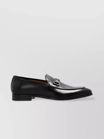Gucci Horsebit-detail Leather Loafers In Black