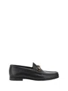 Gucci Men Leather Loafers In Black