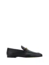 Gucci Women Black Calf Leather Moc Stitching Signature Horsebit Detail Almond Toe Slip-on Style Bran In Black